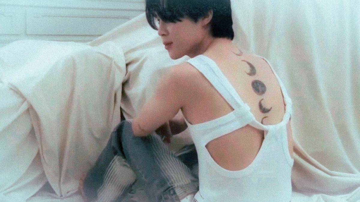 Bts Jimin Flaunts His Back Moon Tattoos In A Viral Video Leaving Fans