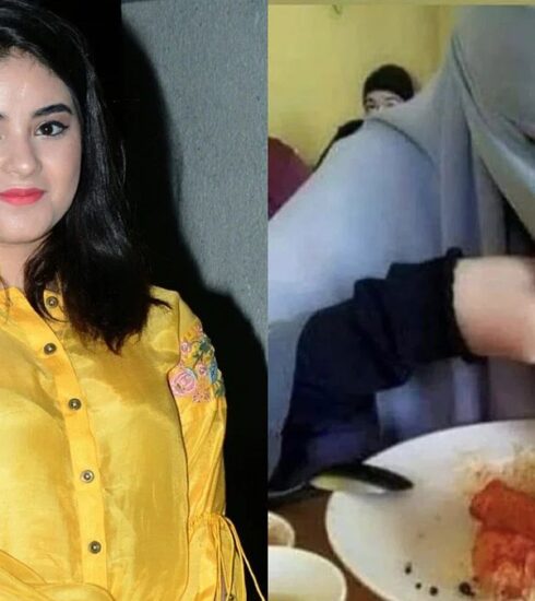 Former actress Zaira Wasim, renowned for her performances in films like Dangal and The Sky Is Pink, recently took to Twitter to express her support for a woman pictured eating in a niqab. Zaira emphasized that her decision to eat while wearing a niqab is entirely her own, and she attended a wedding where she ate similarly.