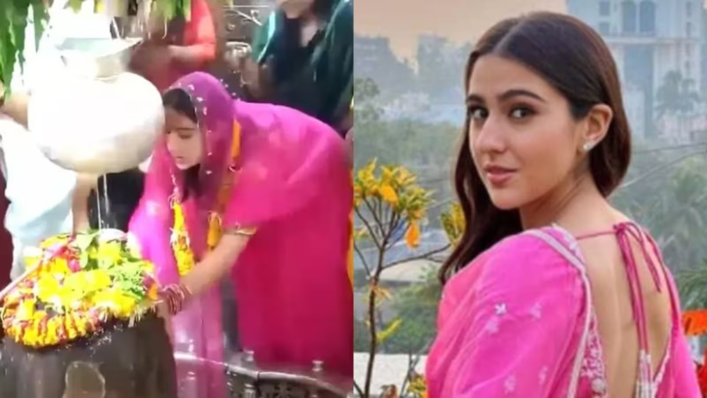 Bollywood actress Sara Ali Khan visited the Mahakaleshwar Temple in Ujjain to seek the blessings of Lord Shiva before the release of her upcoming movie, "Zara Hatke, Zara Bachke." Read on to know more about her temple visit and the prayers she offered at the sacred shrine.