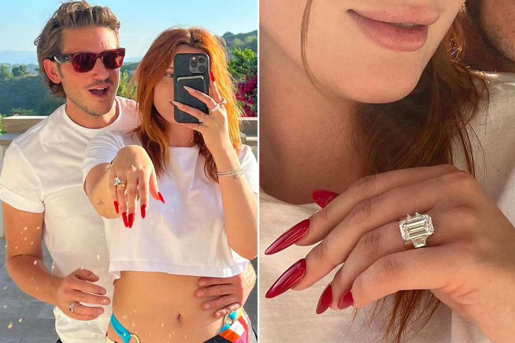 Actress Bella Thorne has said "yes" to boyfriend Mark Emms' proposal, and the couple is now engaged! Thorne revealed the exciting news on her Instagram, flaunting a breathtaking 10-plus-carat diamond ring. Find out more about their love story and Thorne's plans for her dream wedding.