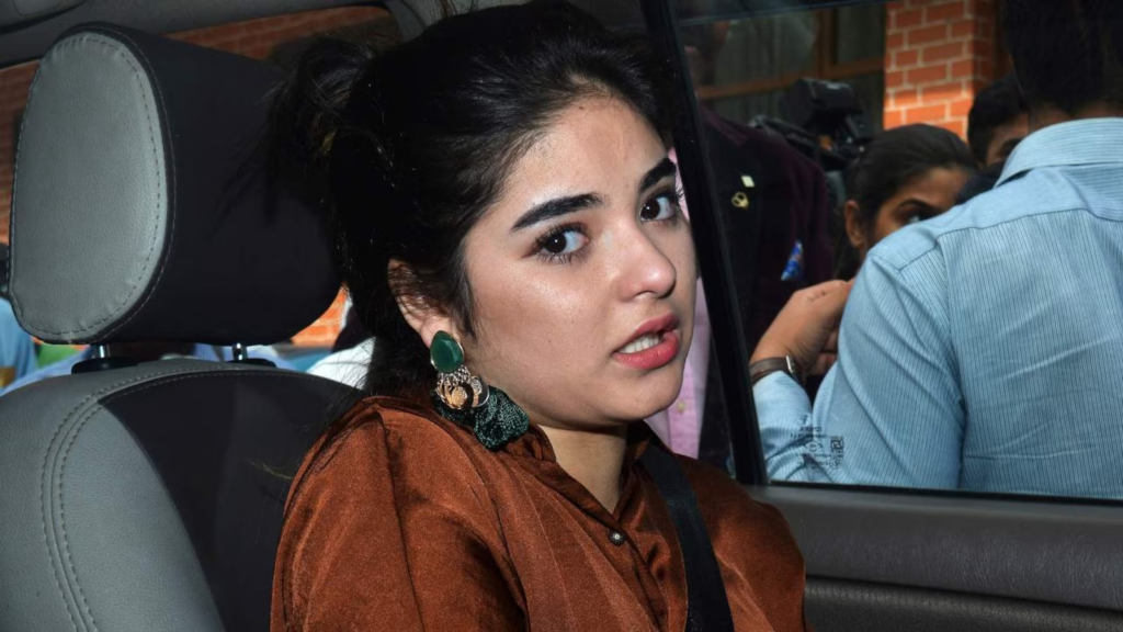 Former actress Zaira Wasim, renowned for her performances in films like Dangal and The Sky Is Pink, recently took to Twitter to express her support for a woman pictured eating in a niqab. Zaira emphasized that her decision to eat while wearing a niqab is entirely her own, and she attended a wedding where she ate similarly. 