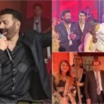 Bollywood actor Abhay Deol took to social media to share a heartwarming picture from Karan Deol's baaraat. The photo captures Abhay dancing with his brothers Sunny and Bobby, along with their sister Ritu Atwal in the background. This beautiful family moment showcases the joy and bond between the Deol siblings at the wedding celebration.