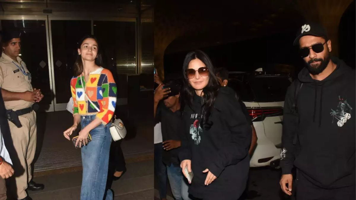 A video capturing the casual hangout session of Alia Bhatt, Katrina Kaif, and Vicky Kaushal at a lounge in Mumbai Airport has taken the internet by storm. The trio, who will be seen together in the upcoming film Jee Le Zaraa, was spotted chatting and having a good time while waiting for their respective flights. Watch the viral video and find out more about their unexpected rendezvous.