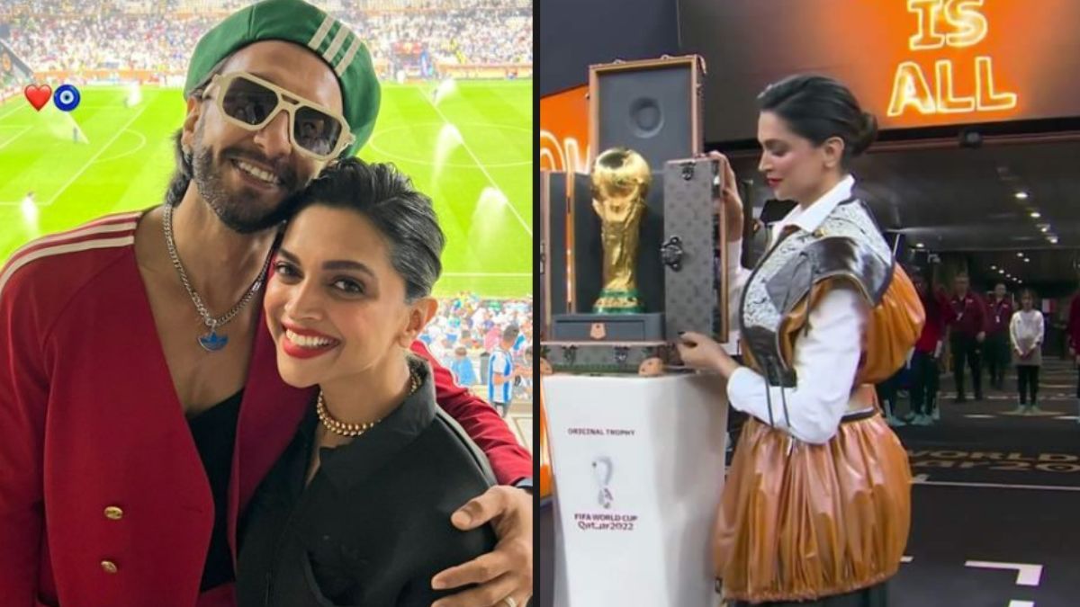 Ranveer Singh, in a heartfelt interview, shares his emotions as his wife, Deepika Padukone, creates history by unveiling the World Cup trophy.