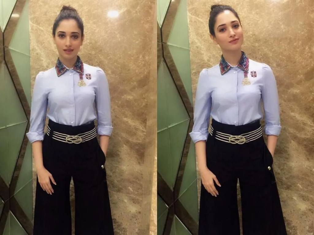 Tamannaah Bhatia recently caught everyone's attention with her stunning outfit consisting of a crop shirt and detachable wide-leg jeans. However, the exorbitant price of this fashion ensemble will leave you amazed! Find out more about Tamannaah's impeccable style and the jaw-dropping cost of her latest look.

