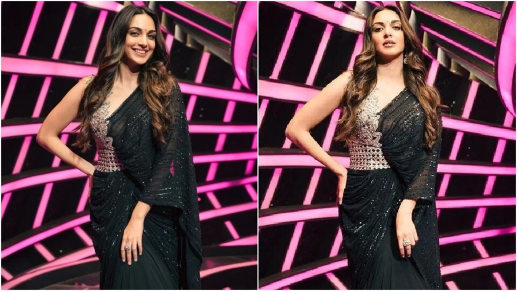 Kiara Advani dazzles in a pretty pink saree with a plunging neckline blouse as she steps out with Sidharth Malhotra's mother. Fans can't help but praise the couple and express admiration for Kiara's elegant look. Read on for more details and the social media buzz.