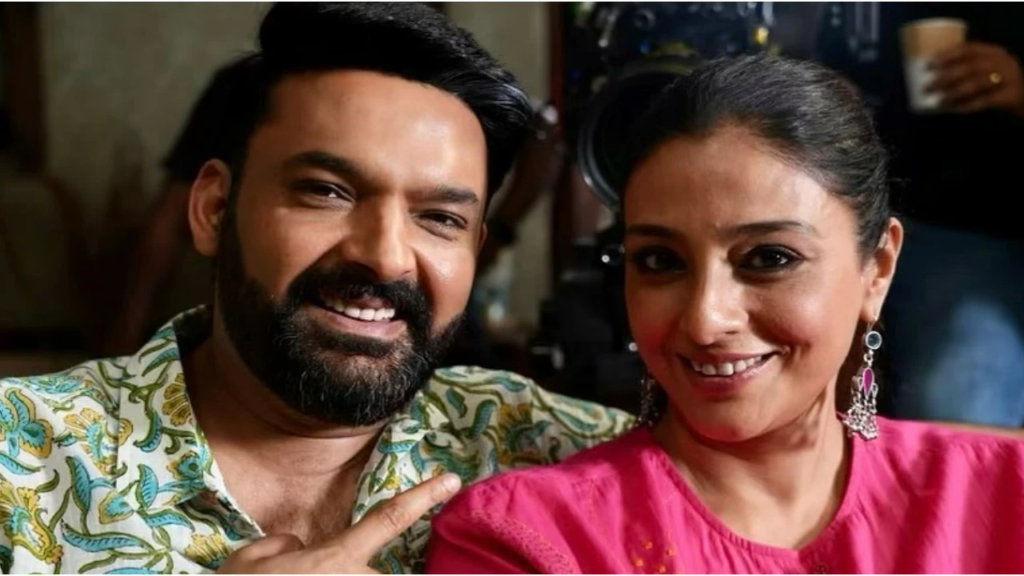 Tabu took to social media to share a picture with Kapil Sharma from the sets of The Crew as they wrapped up the shoot schedule. She expressed her gratitude to Kapil for being part of the film, and fans are thrilled about their collaboration.

