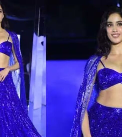 Janhvi Kapoor set hearts racing with her stunning appearance at India Couture Week 2023. Dressed in a sizzling blue bralette and lehenga designed by Gaurav Gupta, she left the audience in awe. Find out more about her showstopping look that left everyone breathless.