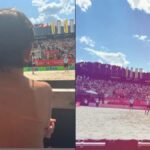 Kareena Kapoor shares glimpses of her Italy vacation, capturing son Taimur enjoying a beach volleyball match under the Italian sun. Check out the adorable picture and updates from their holiday on Instagram.