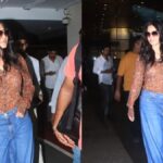 Bollywood actress Katrina Kaif was recently seen at the Mumbai airport as she returned from her US trip. The Tiger 3 star looked effortlessly cool in her casual airport outfits. Check out the pictures of her stylish look here.