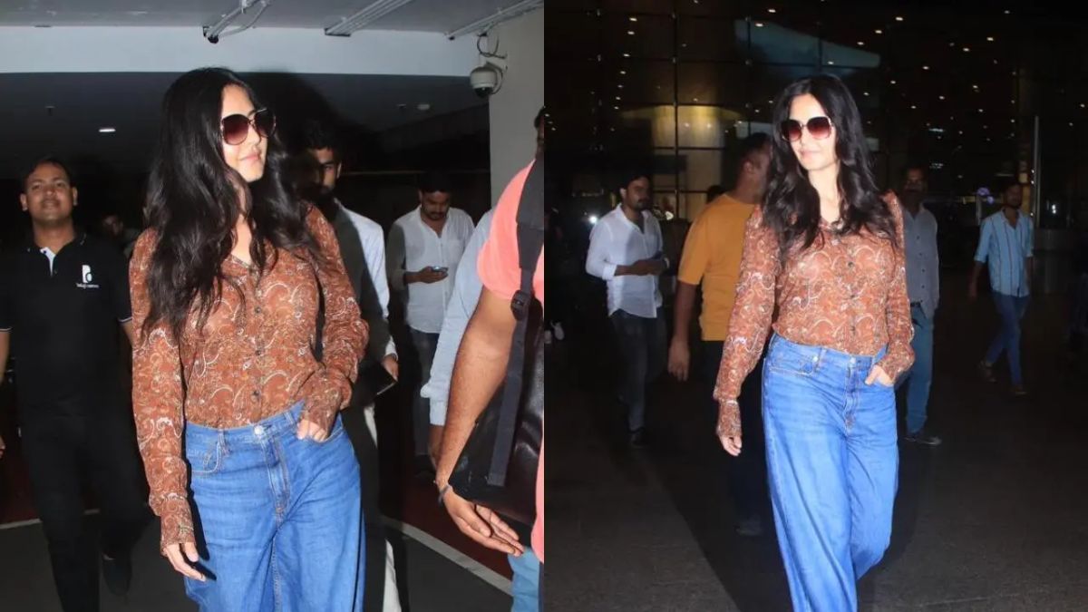 Bollywood actress Katrina Kaif was recently seen at the Mumbai airport as she returned from her US trip. The Tiger 3 star looked effortlessly cool in her casual airport outfits. Check out the pictures of her stylish look here.