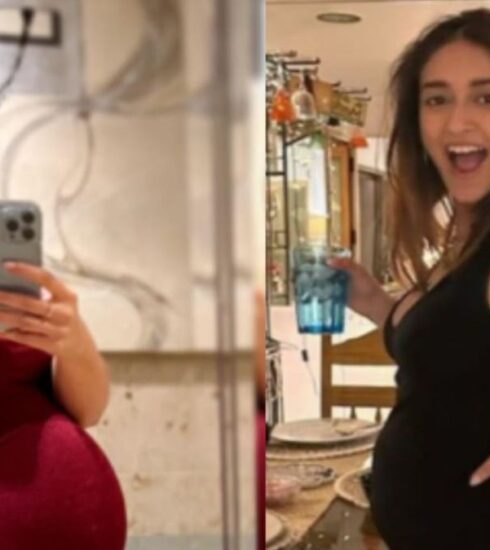 Actress Ileana D'Cruz, expecting her first child, delights fans with her funny pregnancy workout routine. Check out her latest exercise, which involves putting on workout tights, as she prepares to embrace motherhood with excitement.