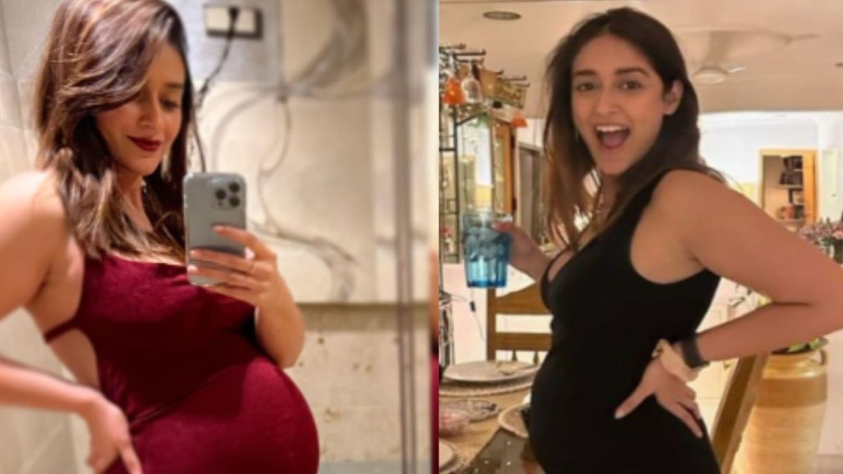 Actress Ileana D'Cruz, expecting her first child, delights fans with her funny pregnancy workout routine. Check out her latest exercise, which involves putting on workout tights, as she prepares to embrace motherhood with excitement.