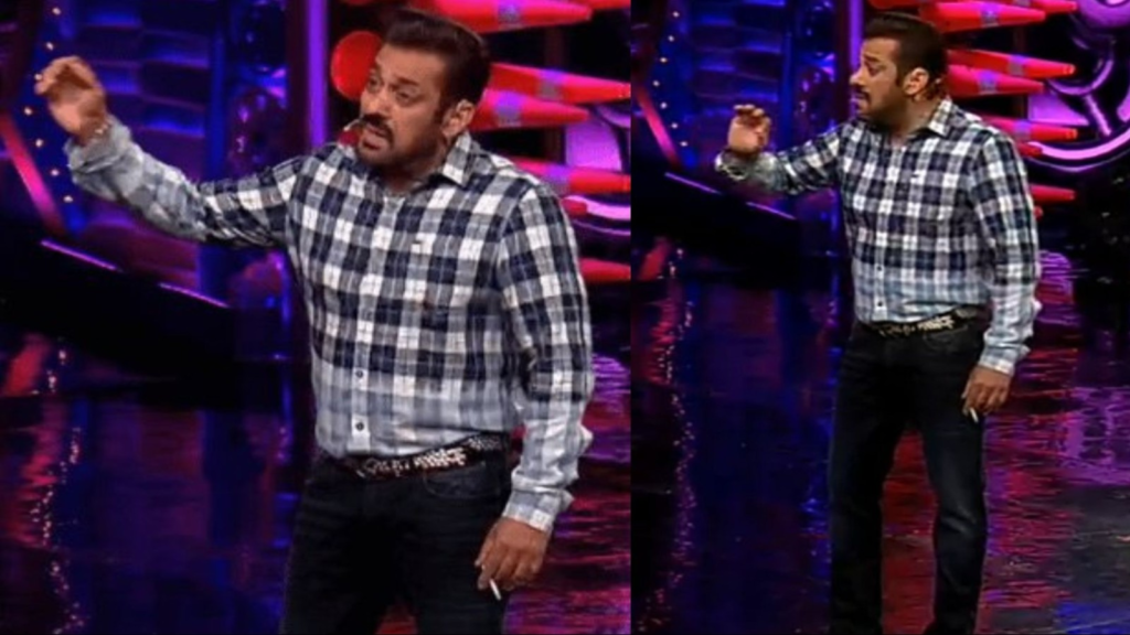 Salman Khan, the host of Bigg Boss OTT 2, finds himself at the center of controversy as pictures of him holding a cigarette during the recent episode went viral. Netizens have expressed mixed reactions, with some criticizing his choice to smoke on television while others defend it as a personal choice. 