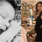 Ileana D’Cruz, the Bollywood actress who recently became a mother to baby boy Koa Phoenix Dolan on August 1, has once again delighted her fans with an endearing glimpse of her little one. The proud mother took to her Instagram stories to share a peekaboo moment, revealing a tiny foot wrapped in a blanket. This adorable snapshot provides a heartwarming insight into her baby boy’s bedtime diaries. Since introducing Koa to the world, Ileana has continued to capture hearts with these precious moments, leaving fans eagerly awaiting more glimpses of her journey into motherhood.