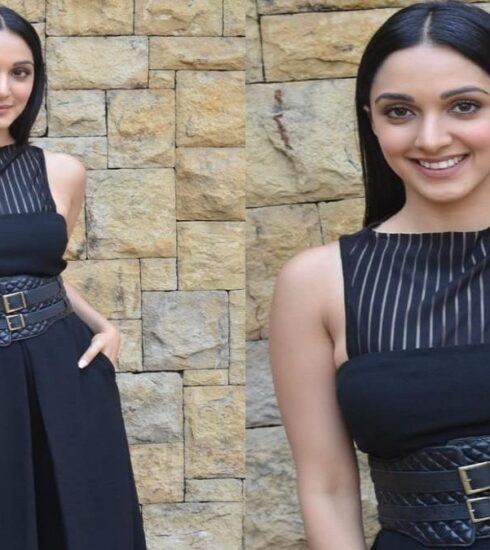 Actress Kiara Advani enchants fans by confidently flaunting her well-toned curves and flawless skin in a striking black dress. Discover her captivating ensemble featuring a s*xy high slit and unique cutouts that leave a lasting impression.