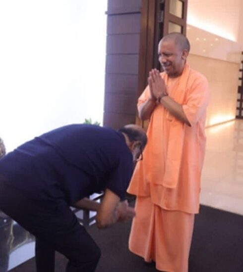 Rajinikanth responds to the controversy surrounding his act of touching CM Yogi Adityanath's feet. He explains that it's his longstanding habit to seek blessings from Yogis and Sanyasis, regardless of age.