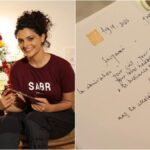 Saiyami Kher expresses her gratitude as she receives a touching handwritten letter from Amitabh Bachchan, commending her exceptional performance in the film Ghoomer. The actress shares her emotional response and reflects on the significance of the gesture in the entertainment industry.
