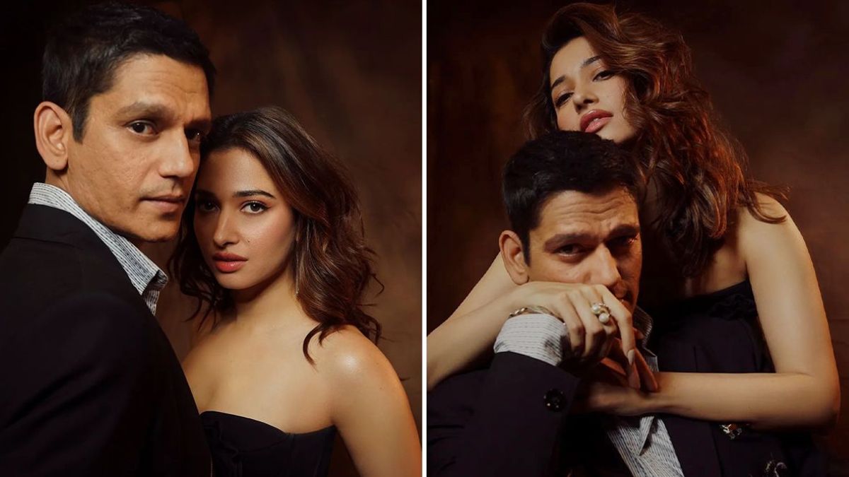 Actors Vijay Varma and Tamannaah Bhatia, who have openly expressed their love for each other in public, were spotted at the Kaalkoot screening last night. The couple couldn't contain their blushes as they posed for the paparazzi, confirming their steady relationship. Read on to know more about their adorable moment at the event.