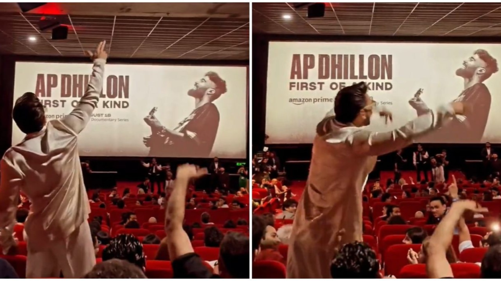  Ranveer Singh surprises the audience by singing AP Dhillon's hit song "Brown Munde" at the premiere of his docuseries AP Dhillon: First of a Kind. The actor's lively performance left AP Dhillon and the crowd excited and engaged. Find out more about this unexpected moment that added energy to the event.

