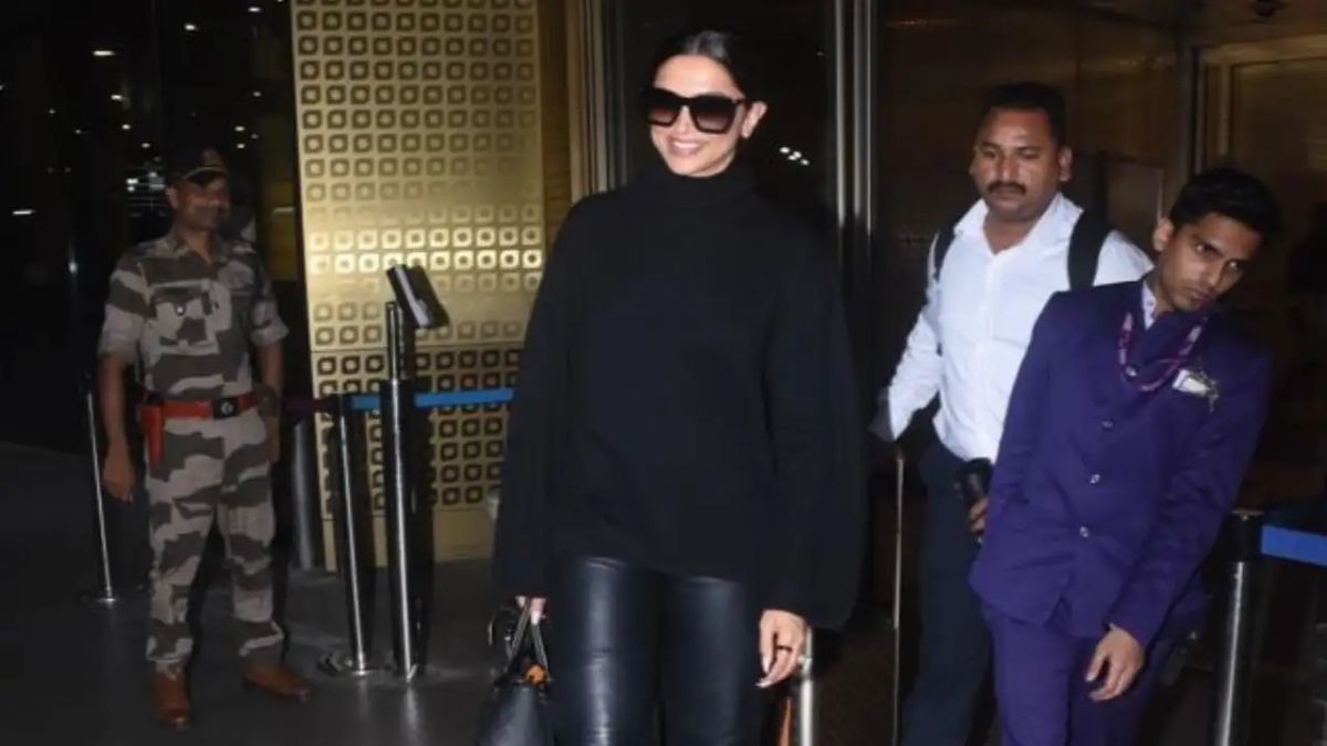 Bollywood sensation Deepika Padukone impresses fans with her stylish black ensemble at Mumbai Airport. Explore her latest airport fashion and upcoming projects.