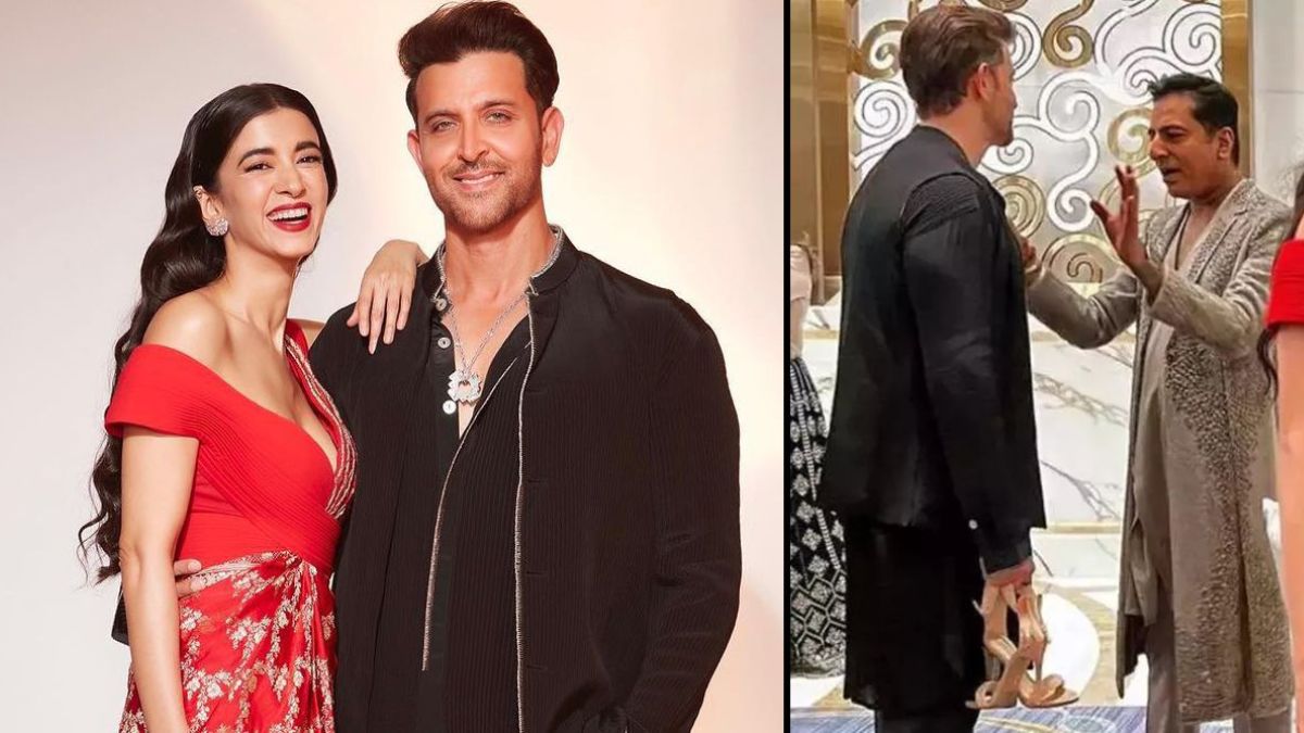 "Bollywood star Hrithik Roshan surprises fans by capturing romantic moments with Saba Azad during a delightful date."