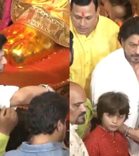 Shah Rukh Khan's spiritual visit during Ganesh Chaturthi 2023 after posing with Salman Khan and Bhushan Kumar's office blessings amid Jawan's success.