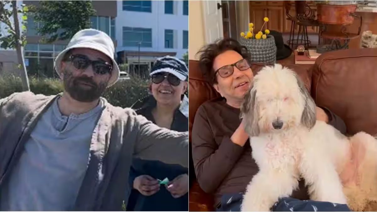 Bollywood star Sunny Deol celebrates Gadar 2's triumph with a delightful pizza party alongside his father Dharmendra in the United States.