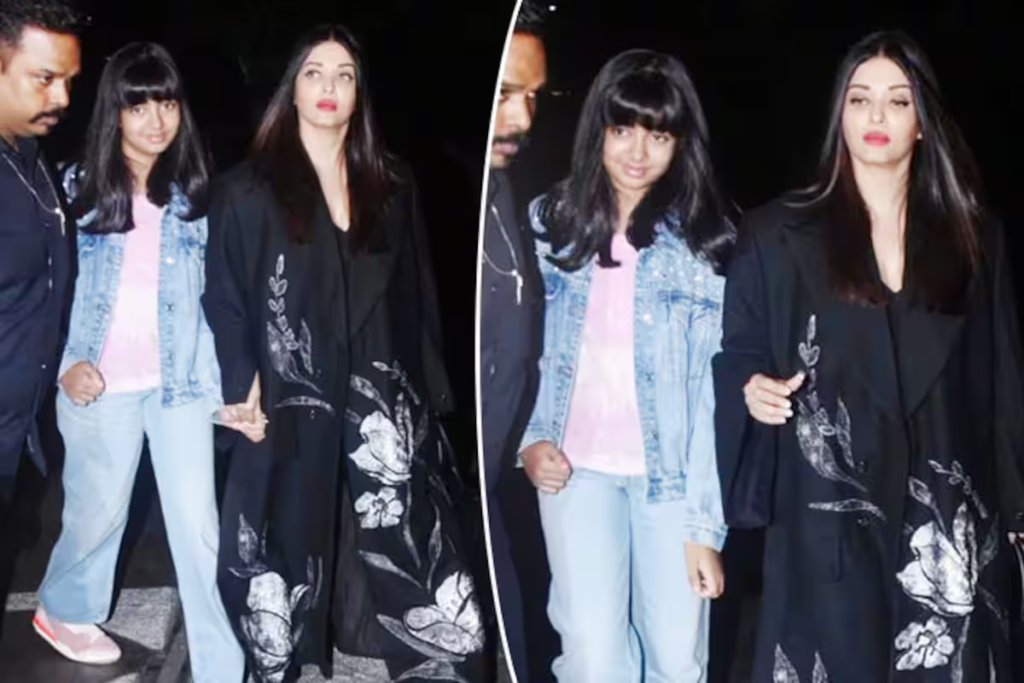 Aishwarya Rai Bachchan and daughter Aaradhya's recent airport appearance wowed onlookers. Watch the video and admire their chic style.
