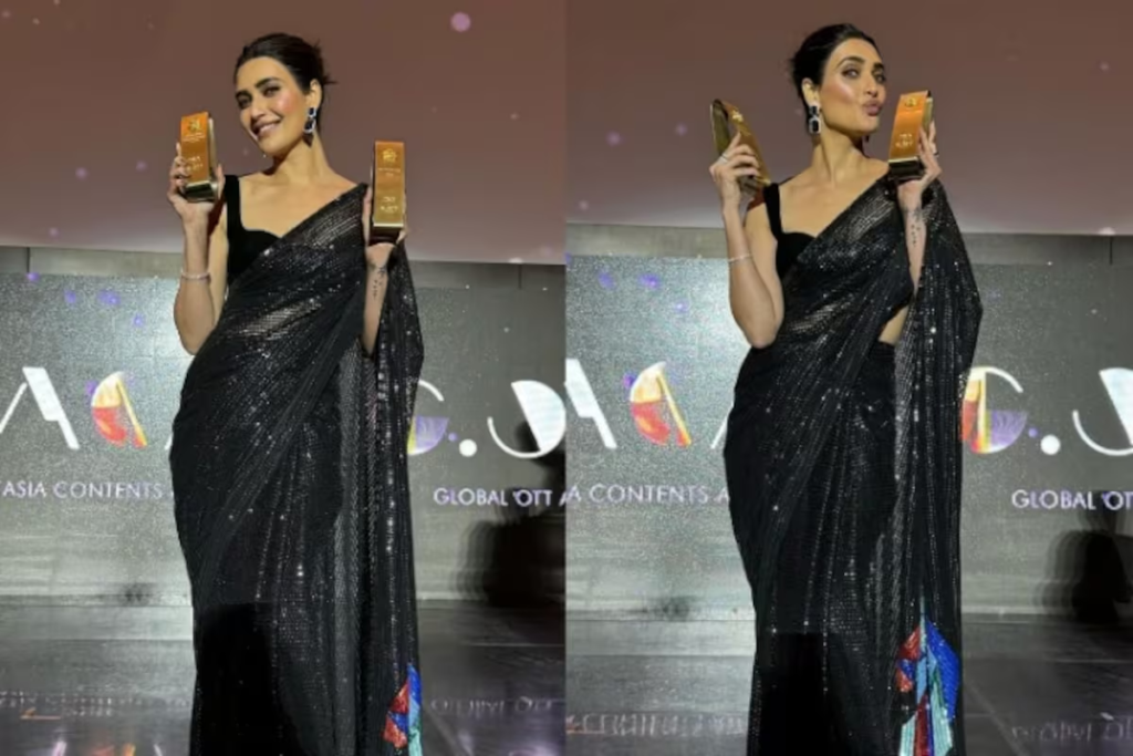 "Karishma Tanna wins the prestigious Best Actress award at Busan Film Festival 2023 for her outstanding performance in the crime-drama TV series Scoop."
