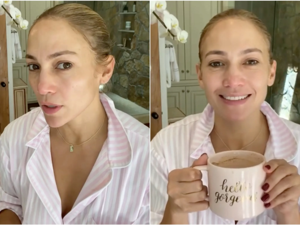 "Learn Jennifer Lopez's quick 4-step skincare routine for achieving radiant skin in just 5 minutes. Discover her secrets for a glowing complexion."

