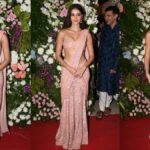 "Dive into Ananya Panday's fashion brilliance as she graces Diwali in a breathtaking Rs. 3.8 lakh pink saree. Sequins, sparkle, and style merge in this unforgettable ensemble!"