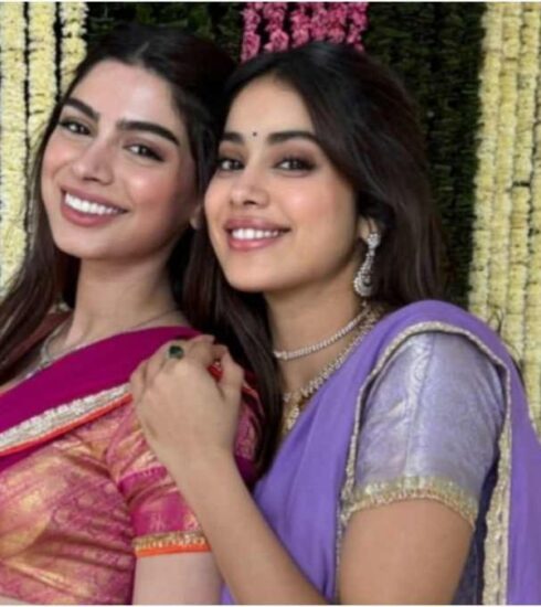 "Bollywood's Kapoor sisters, Janhvi and Khushi, dazzled in recycled lehengas at Dhanteras Puja, setting a trend in sustainable fashion."