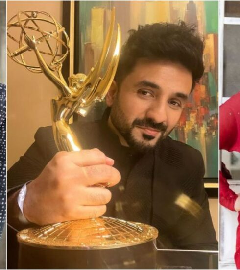 "Celebrations abound as Vir Das secures the Best Comedy title at International Emmy Awards 2023. Join the festivities with Jim Sarbh and Shefali Shah extending warm congratulations."