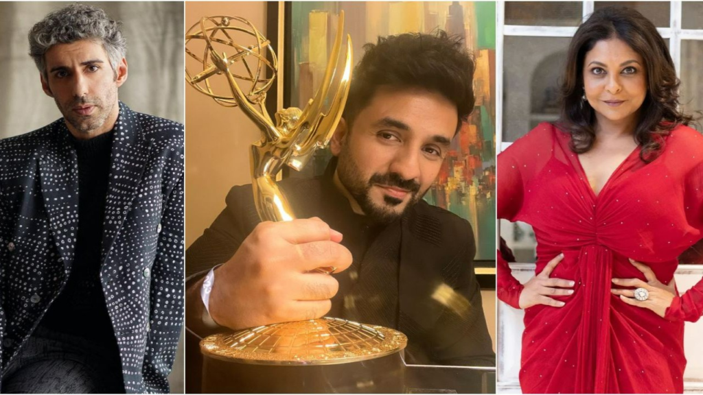  "Celebrations abound as Vir Das secures the Best Comedy title at International Emmy Awards 2023. Join the festivities with Jim Sarbh and Shefali Shah extending warm congratulations."