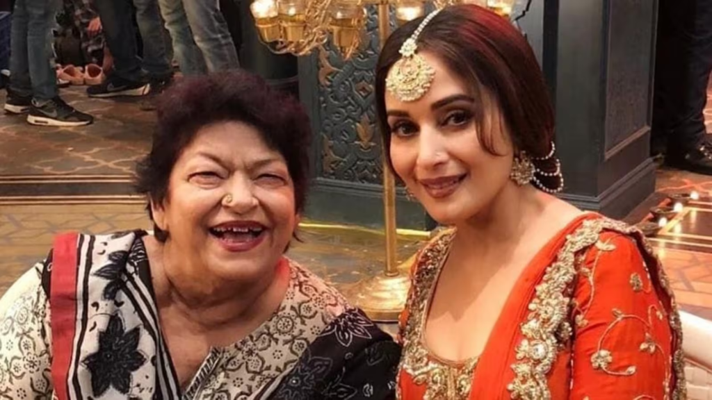 "Saroj Khan's dance prowess and persuasive skills saved Madhuri Dixit's 'Dhak Dhak' from CBFC's chopping block. Unravel the iconic dance's untold history."
