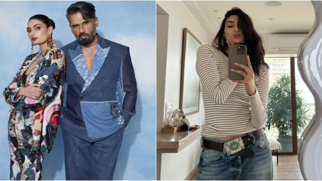 Athiya Shetty's chic fashion move using her dad's belt warms hearts in a delightful Instagram exchange. Find out more.
