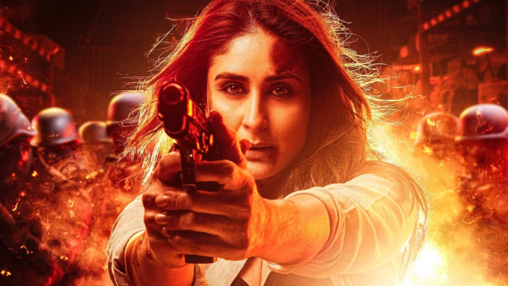 Witness Kareena Kapoor Khan's fierce portrayal in "Singham Again" with a gun in hand, as Avni Bajirao Singham is unveiled in a rugged first look.
