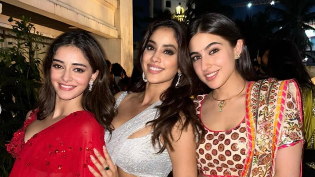 "Dive into the glittering festivities of Sara Ali Khan's intimate Diwali celebration, featuring Ananya Panday, Manish Malhotra, and other Bollywood stars."
