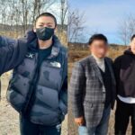 "Emotional photos shared by BTS Jimin's father as his son embarks on military service. Multilingual gratitude to ARMYs for unwavering support. BTS enlistment updates."