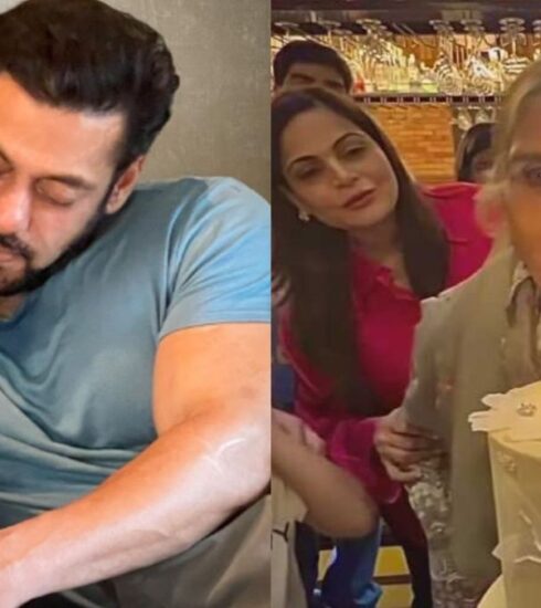 "Salman Khan steals hearts with a loving gesture for mother Salma Khan at Sohail Khan's birthday party. Watch the heartwarming video capturing family love."