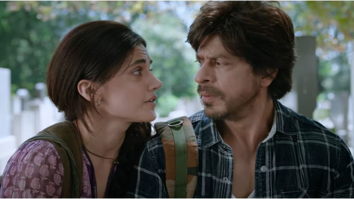 "Experience the poignant separation in Shah Rukh Khan's Dunki through the new track 'Main Tera Rasta Dekhunga.' SRK's longing for Taapsee Pannu beautifully portrayed."
