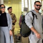 "Shahid Kapoor and Mira Rajput turn heads with their coordinated style as they embark on a glamorous New Year vacation. Watch the couple jet off in chic elegance."