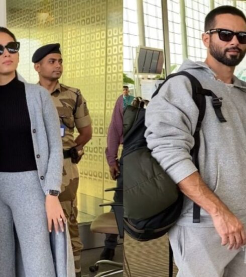 "Shahid Kapoor and Mira Rajput turn heads with their coordinated style as they embark on a glamorous New Year vacation. Watch the couple jet off in chic elegance."