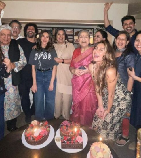 "Inside Farhan Akhtar's birthday soiree! Candid moments with Shibani, Javed Akhtar, Shabana Azmi, Honey Irani, and Zoya capture the essence of this star-studded celebration."