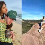 "Dive into Priyanka Chopra's sun-soaked stroll at Topanga Canyon, as charming pictures showcase the actress and daughter Malti Marie basking in the warmth of their delightful day."