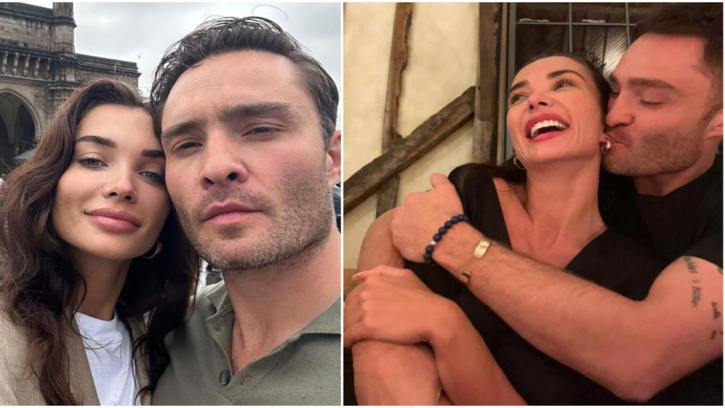 "Dive into the romantic world of Amy Jackson and Ed Westwick with 7 mesmerizing pictures capturing their love journey, from engagement to heartfelt moments."
