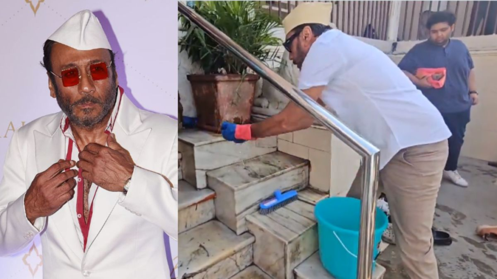 Bollywood icon Jackie Shroff demonstrates true heroism by personally cleaning the stairs of Mumbai's Lord Ram temple, earning admiration from fans. Read more about his impactful gesture.