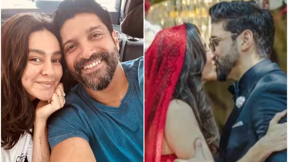 "In a candid moment, Farhan Akhtar responds to Shibani Dandekar's anniversary concerns. The celebrity couple's dynamics take center stage as the husband's reaction unfolds."