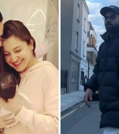 "Witness Virat Kohli's presence in London as Anushka Sharma joyously announces the arrival of their son, Akaay. Delve into the couple's post-delivery moments and catch the latest updates on this heartwarming chapter."